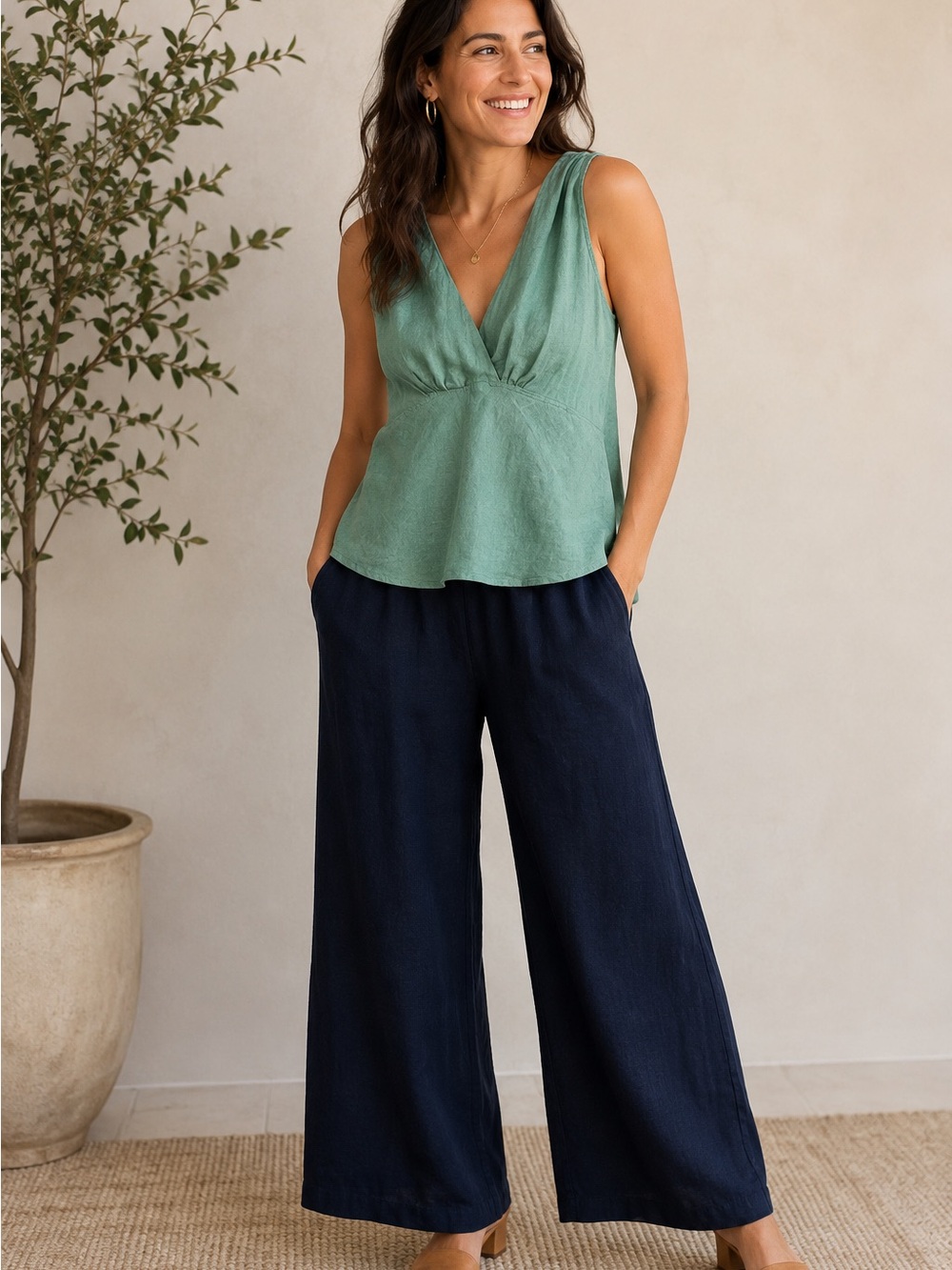 J. Jill Green Sleeveless Top